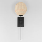 Maldives 1 Light Wall Sconce in Black