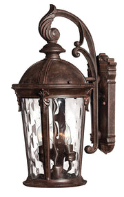 Windsor Medium Outdoor Wall Lantern in River Rock