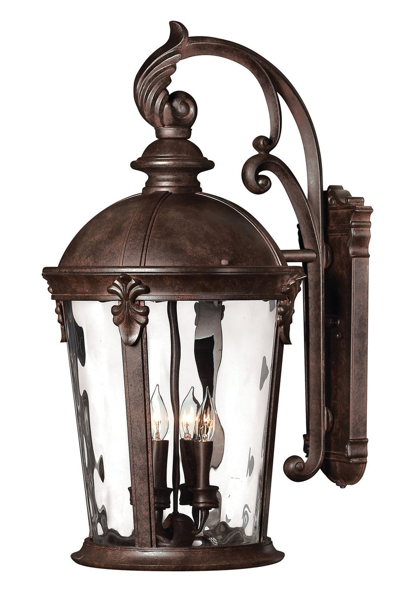 Windsor Large 4-Light Outdoor Wall Lantern in River Rock