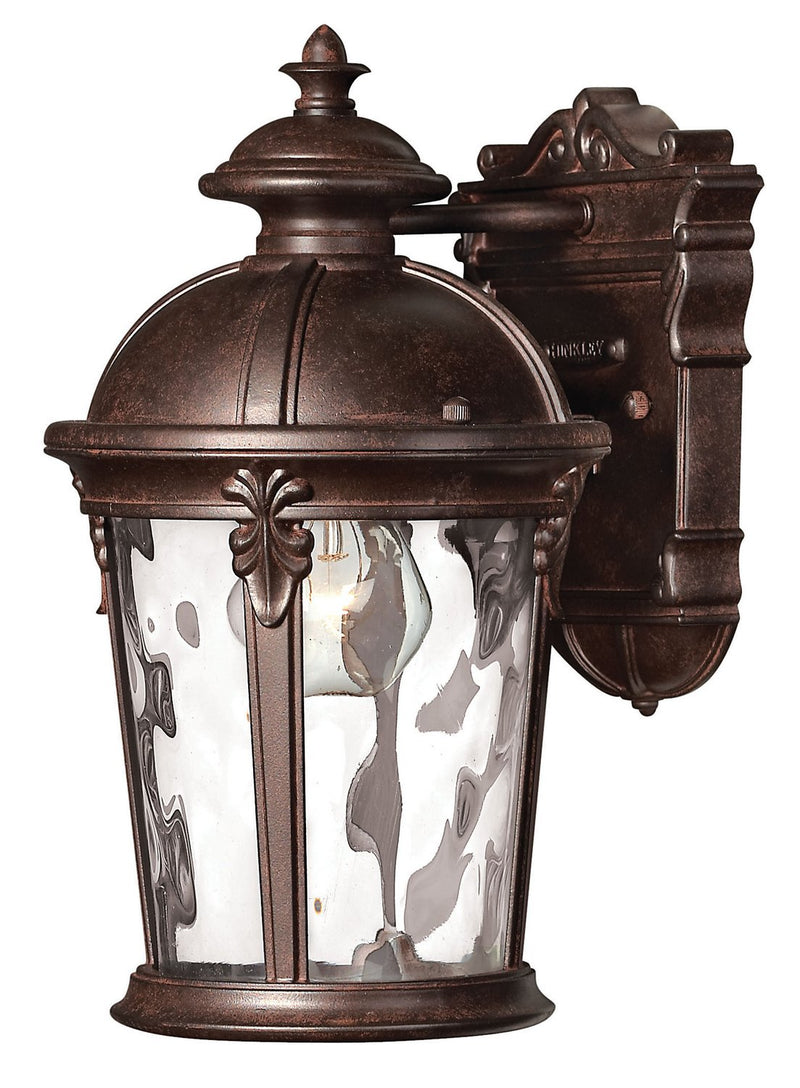 Windsor Small Outdoor Wall Lantern in River Rock
