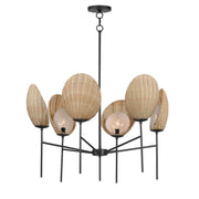 Maldives 6 Light Chandelier in Black
