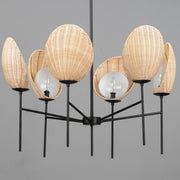 Maldives 6 Light Chandelier in Black