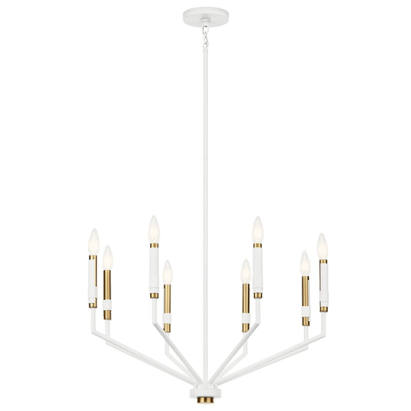 Armand 8-Light Chandelier in White