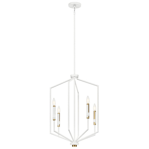 Armand 4-Light Chandelier in White