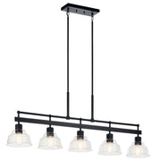 Eastmont 5-Light Linear Chandelier in Black