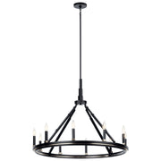 Emmala 10-Light Chandelier in Black