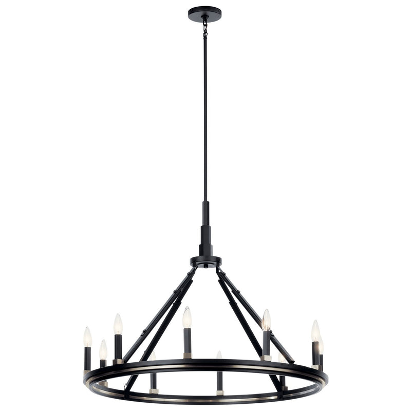 Emmala 10-Light Chandelier in Black