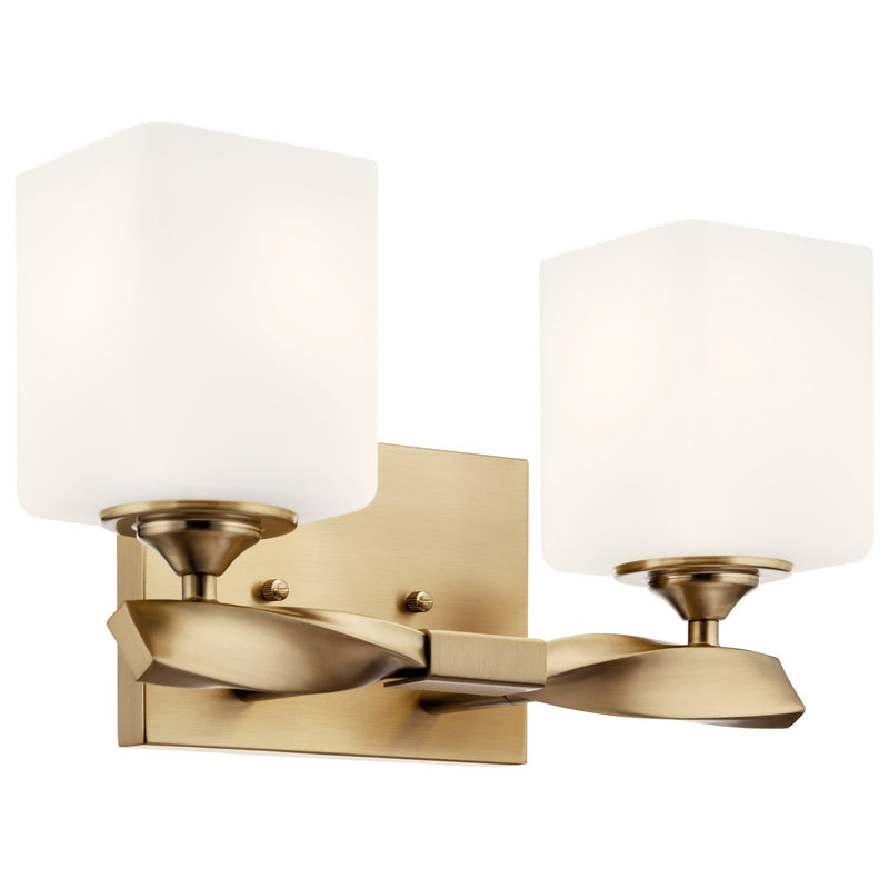 Marette 2-Light Bath Vanity Light in Champagne Bronze