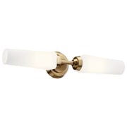 Truby 2-Light Small Bath Vanity Light in Champagne Bronze