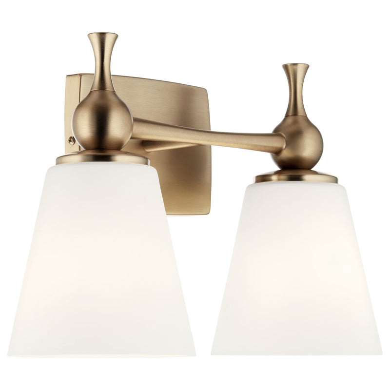 Cosabella 2-Light Bath Vanity Light in Champagne Bronze