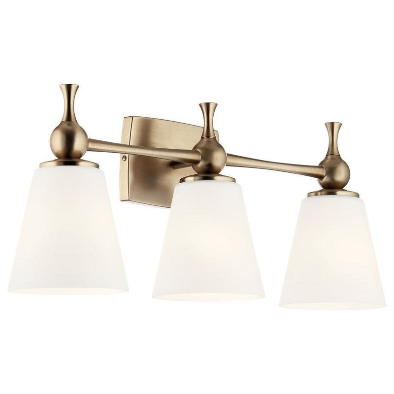 Cosabella 3-Light Bath Vanity Light in Champagne Bronze