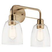 Meller 2-Light Bath Vanity Light in Champagne Bronze