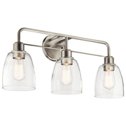 Meller 3-Light Bath Vanity Light in Nickel Textured