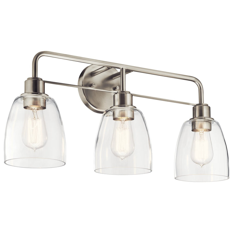 Meller 3-Light Bath Vanity Light in Nickel Textured