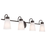 Erma 4-Light Bath Vanity Light in Olde Bronze