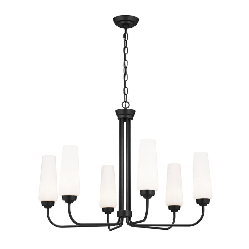 Truby 6-Light Chandelier in Black