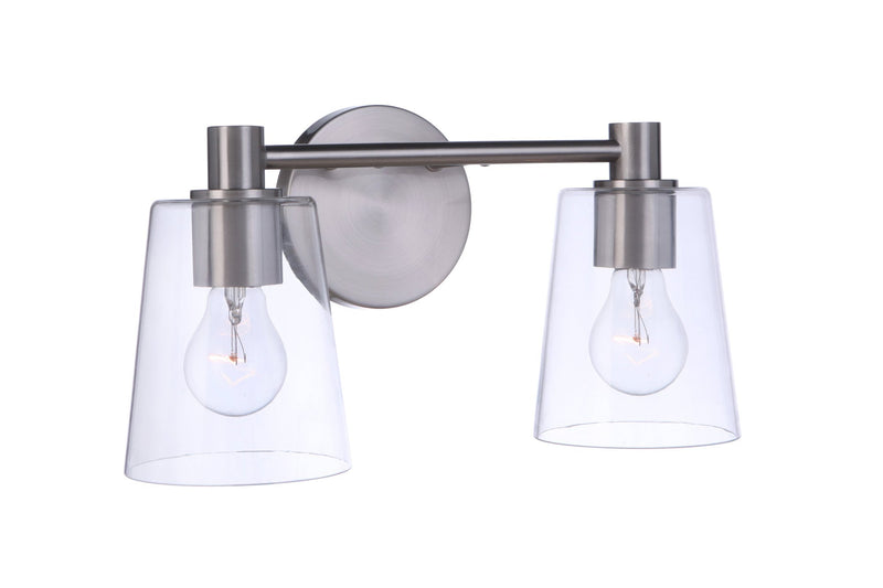 Emilio 2 Light 15.13" Vanity in Brushed Polished Nickel