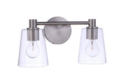 Emilio 2 Light 15.13" Vanity in Brushed Polished Nickel
