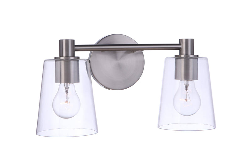 Emilio 2 Light 15.13" Vanity in Brushed Polished Nickel