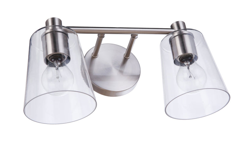 Emilio 2 Light 15.13" Vanity in Brushed Polished Nickel
