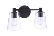 Emilio 2 Light 15.13" Vanity in Flat Black