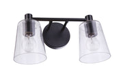 Emilio 2 Light 15.13" Vanity in Flat Black