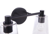 Emilio 2 Light 15.13" Vanity in Flat Black