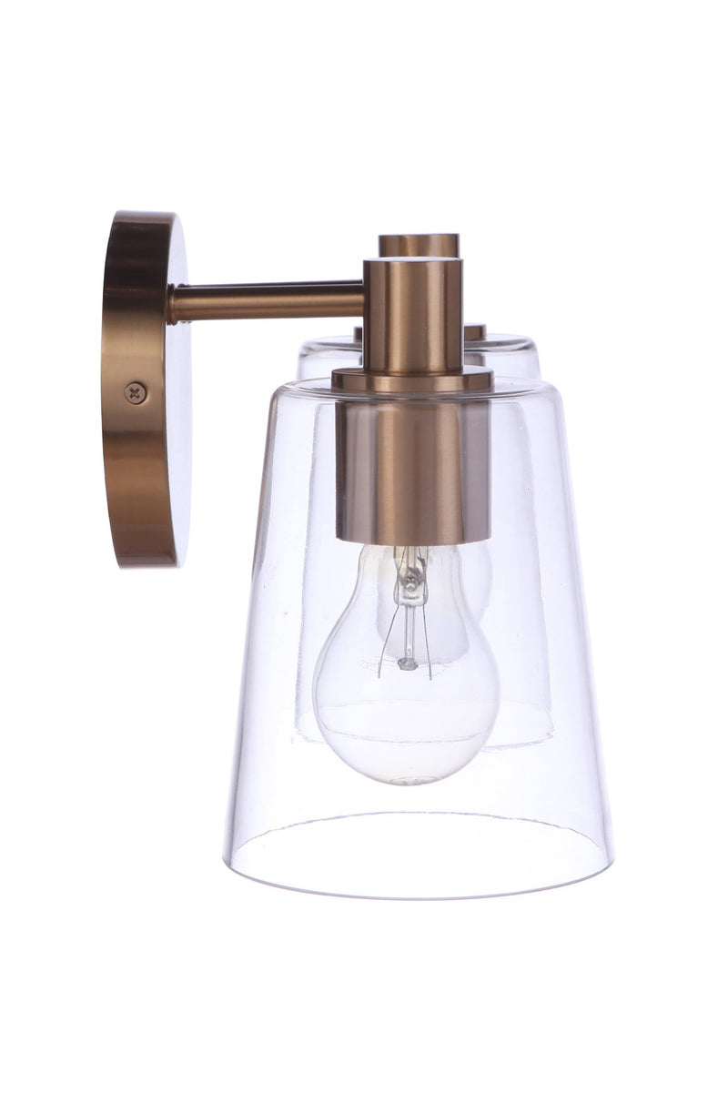 Emilio 2 Light 15.13" Vanity in Satin Brass
