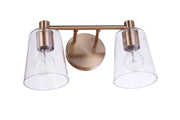 Emilio 2 Light 15.13" Vanity in Satin Brass