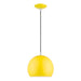 41181-82- Piedmont 1-Light Pendant in Shiny Yellow with Polished Chrome by Livex Lighting