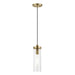 Devoe One Light Mini Pendant in Antique Brass