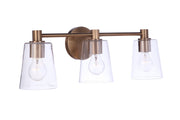 Emilio 3 Light 23.43" Vanity in Satin Brass