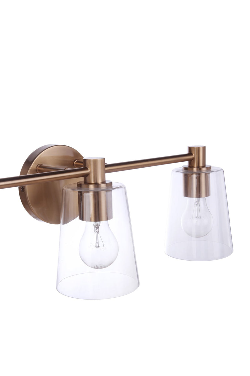 Emilio 3 Light 23.43" Vanity in Satin Brass