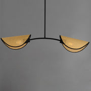 Bonnet 2 Light Chandelier in Black