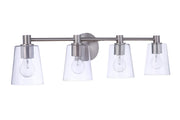 Emilio 4 Light 32.75" Vanity in Brushed Polished Nickel
