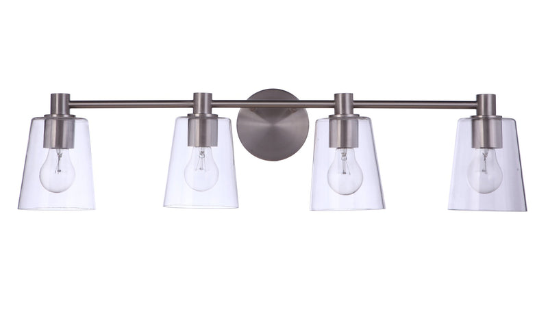 Emilio 4 Light 32.75" Vanity in Brushed Polished Nickel