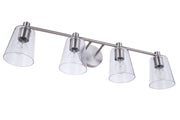 Emilio 4 Light 32.75" Vanity in Brushed Polished Nickel