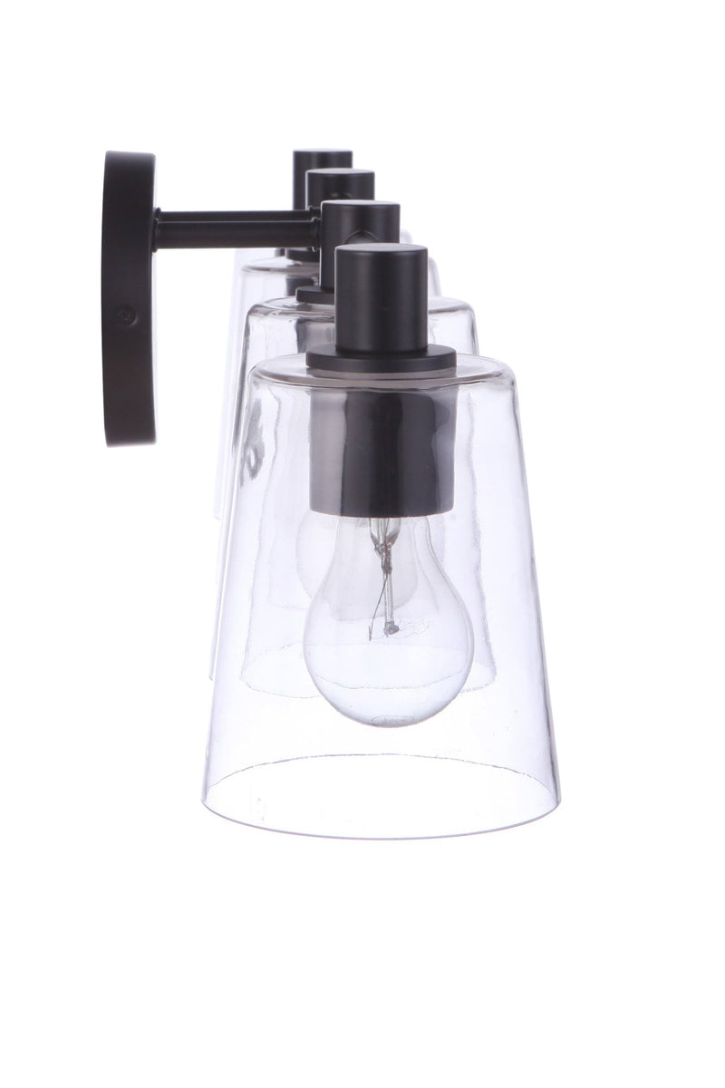 Emilio 4 Light 32.75" Vanity in Flat Black