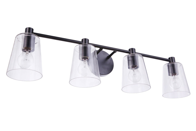 Emilio 4 Light 32.75" Vanity in Flat Black