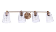 Emilio 4 Light 32.75" Vanity in Satin Brass