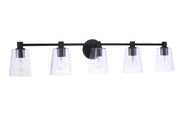 Emilio 5 Light 42" Vanity in Flat Black