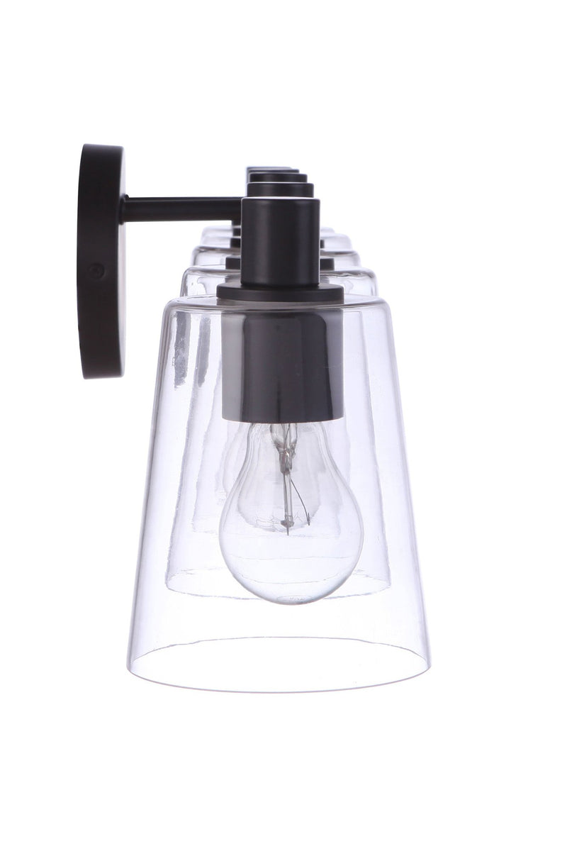 Emilio 5 Light 42" Vanity in Flat Black
