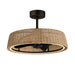 61012NADBZ - Tulum LED Outdoor Fandelight in Dark Bronze by Maxim