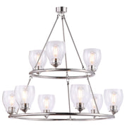 Winsley 9-Light Chandelier in Brushed Nickel