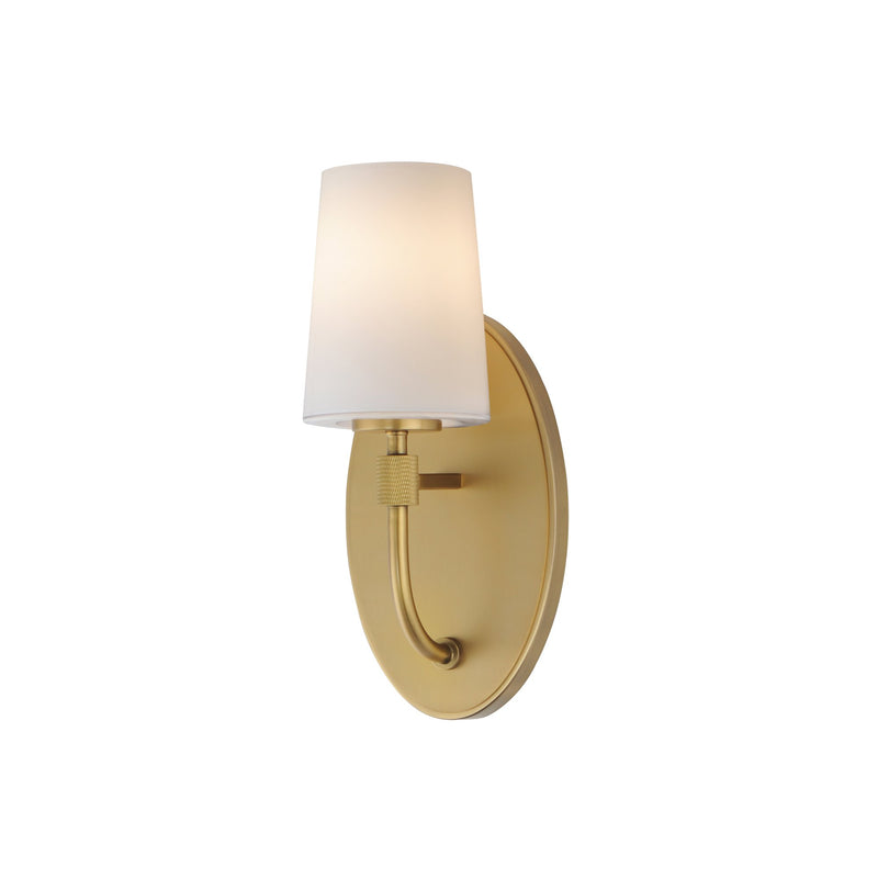 Durham 1 Light Wall Sconce in Natural Aged Brass
