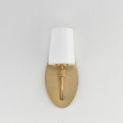 Durham 1 Light Wall Sconce in Natural Aged Brass