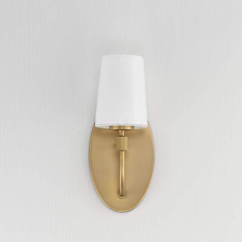 Durham 1 Light Wall Sconce in Natural Aged Brass