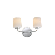 Durham 2 Light Wall Sconce in Polished Chrome