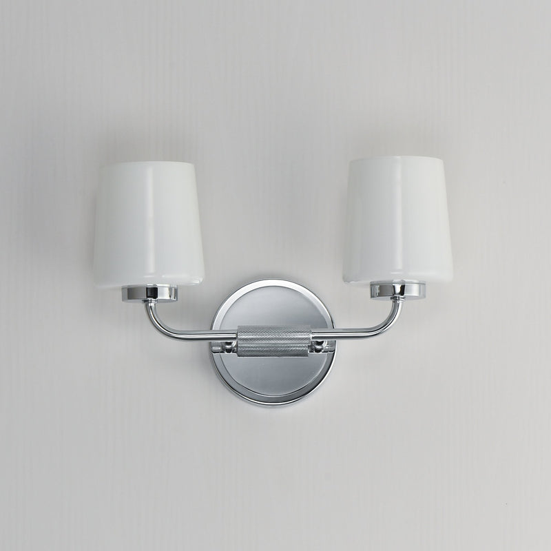 Durham 2 Light Wall Sconce in Polished Chrome