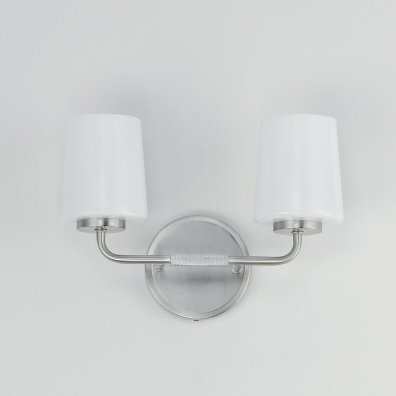 Durham 2 Light Wall Sconce in Satin Nickel